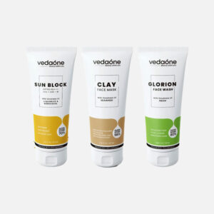 Clay Face Mask + Glorion Face Wash + VedaOne Sunblock Spf 50